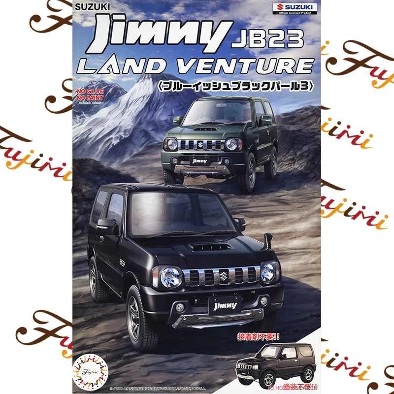 Fujimi 06630 Static Assembled Car Model 1/24 Scale For Suzuki JB23 Land Venture Blue-black Car Model Kit