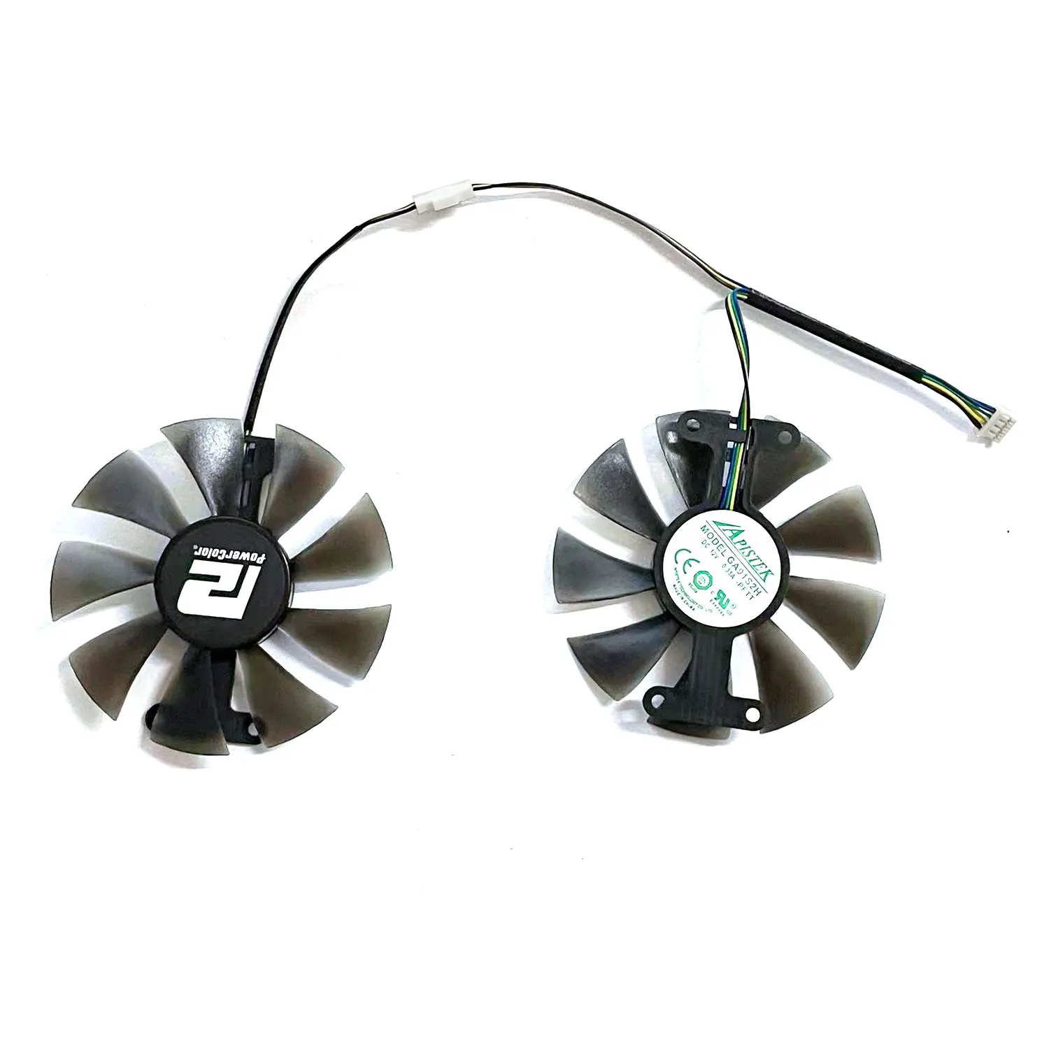 2Pcs/Lot GA91S2U GPU Cooling Fans Replacement For PowerColor Red Devil Radeon RX 470 480 580 Graphics Video Cards Cooler Fans