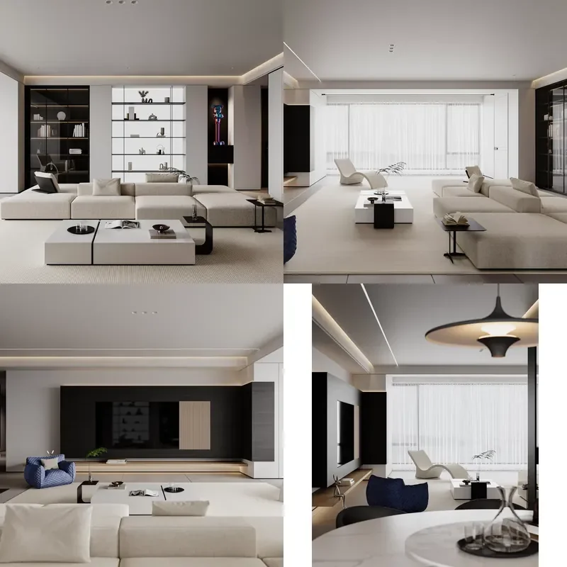 for Italian Leather Combination Sofa Marble Coffee Table Complete Living Room Furniture Set Entertainment Space
