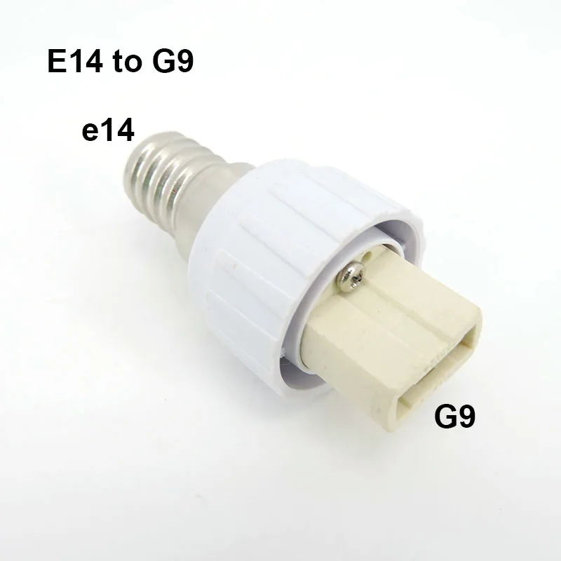 E27 E14 to G9 lamp base bulb Holder Converter power Socket Conversion light Bulb E14-G9 E27-G9 type Adapter Fireproof white