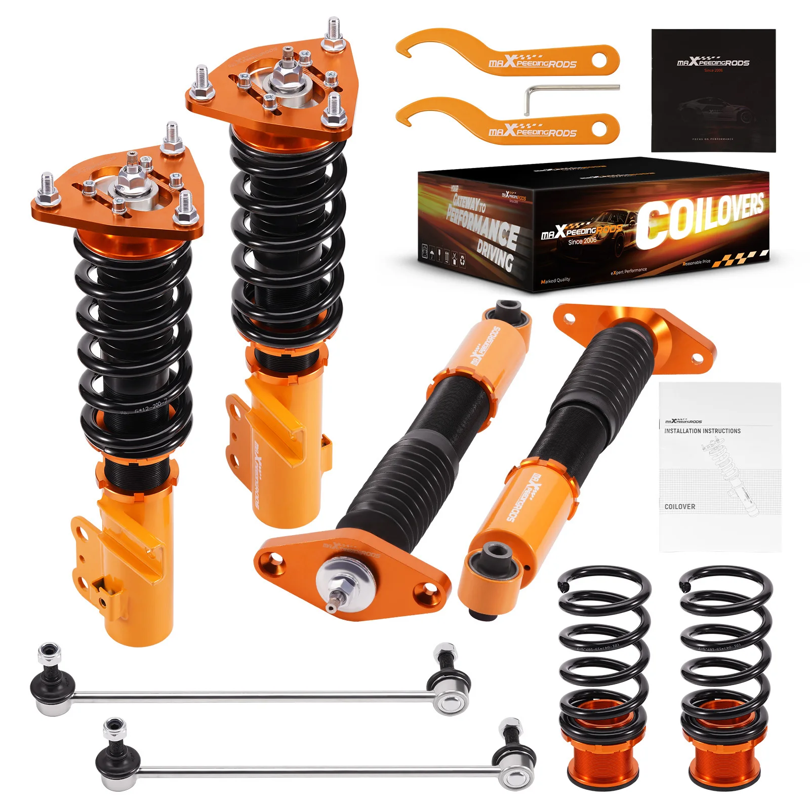 

Damper Adjustable Coilovers Shock Struts Kit For Genesis Coupe 2010-2016 BK