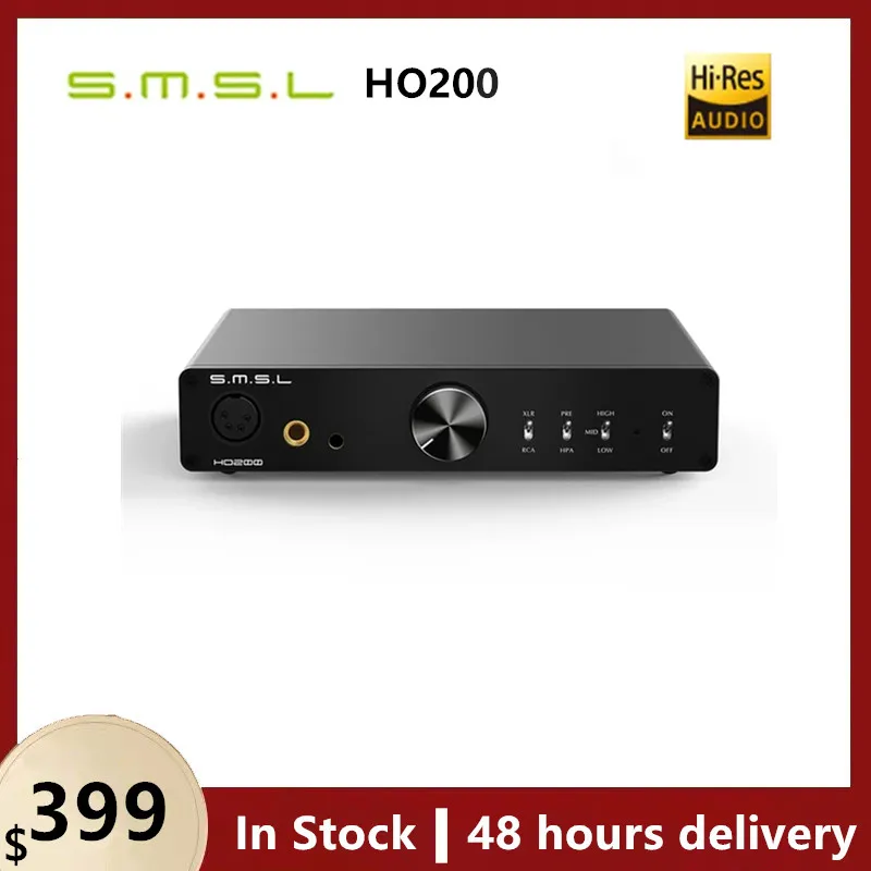 

SMSL HO200 Hi-Res Headphone Amplifier 16ohm 6W/32ohm 3W RCA PRE Output Hi-End Pre-Amp XLR Balanced Unbalanced Input Earphone AMP