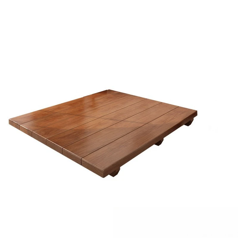 Double low bed floor bed, floor-to-ceiling log floor bed