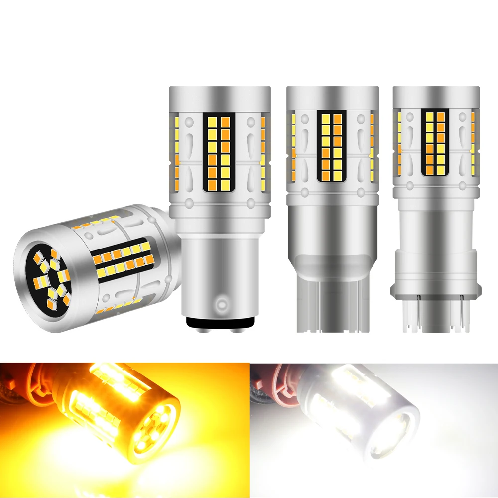 1157 bay15d светодиодный 7443 T20 t25 3157 Автомобильная сигнальная лампа Canbus указатель поворота, дневные ходовые огни, тормозные фонари, задние фонари