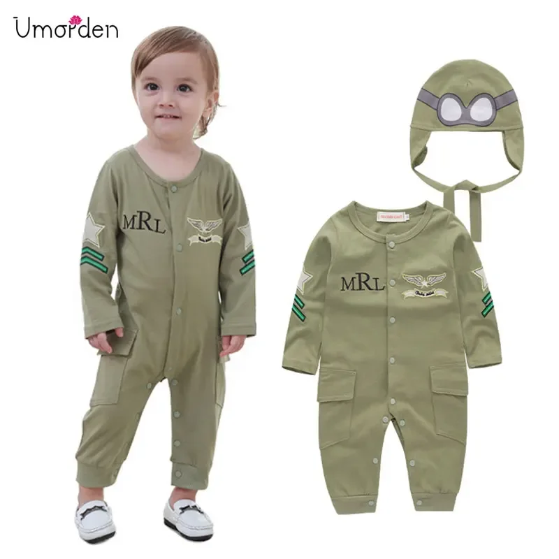 Umorden Pilot Aviator Costume Rompers for Baby Boys Toddler Infant Halloween Christmas Birthday Party Cosplay Fancy Dress