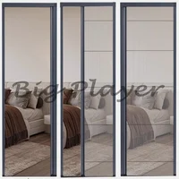 telescopic folding sliding screen doors, aluminum alloy mosquito-proof ventilation screen Windows, sand doors and Win 3