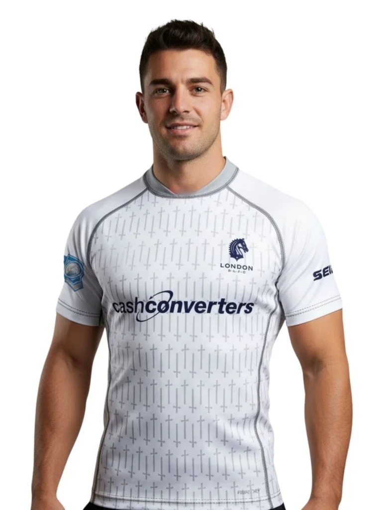 Camiseta de Rugby con Estampado 3D para Hombre 2026, Estilo Y2K, Holgada, Ideal para Uso Diario y Entrenamiento, de Secado Rápido, Moderna y Casual