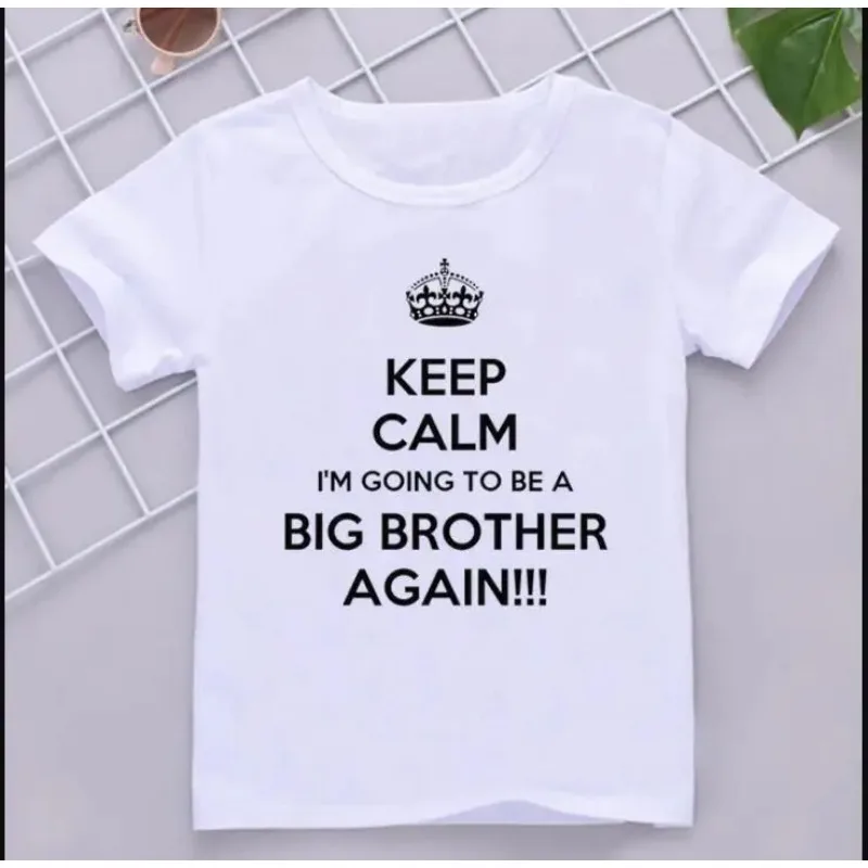 Sto per essere un grande fratello nuovonuovi bambini ragazzi Tshirt bambini fratello vestiti coordinati annuncio di gravidanza Top Outfits