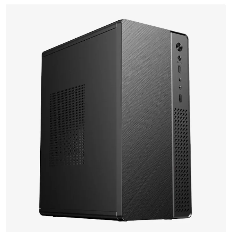 MATX Mini PC Case Brushed Heat Dissipation Side Panel for Desktop Computer Host Installation