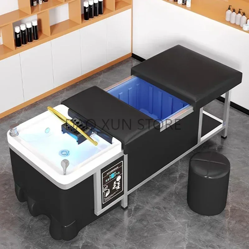 Water Tank Hair Washing Bed Portable Luxury Head Spa Stylist Shampoo Chair Silla Peluqueria Furniture MQ50SC
