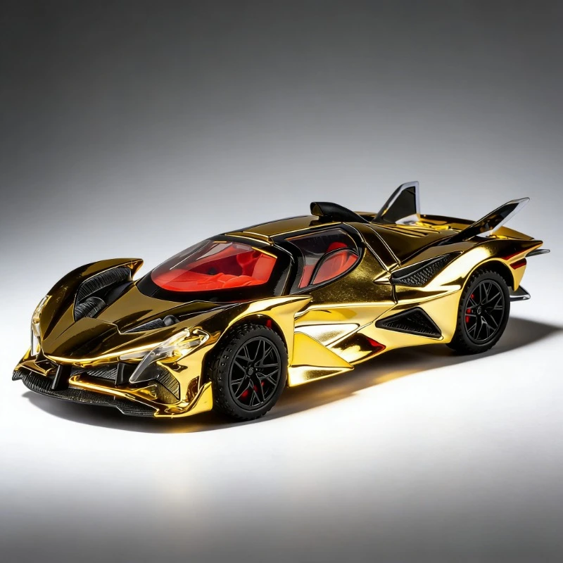 

Модель спортивного автомобиля Helios EVO 1:32 из гальванизированного сплава со световыми и звуковыми эффектами, открывающимися дверями, игрушечная машинка, настольное украшение, подарки