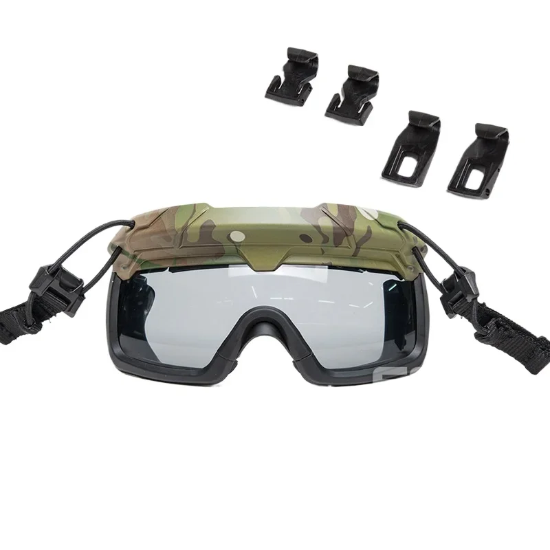 

Split anti-fog goggles for helmets