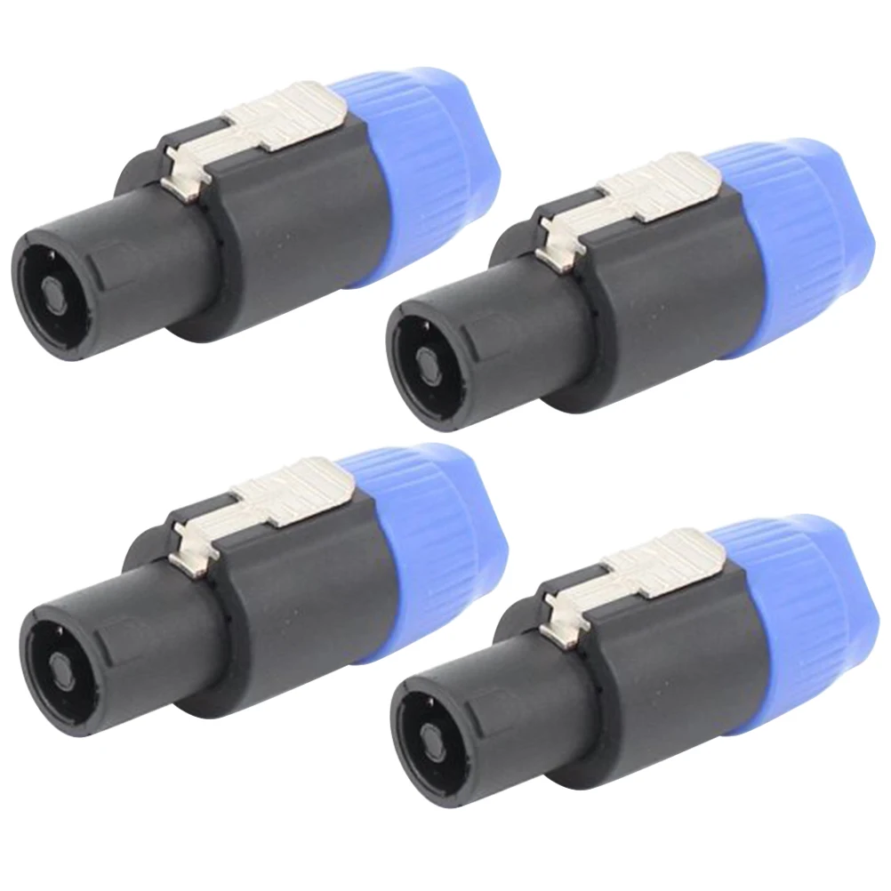 

4pcs Canthoom Plug Speaker Sockets Audio Four Core Connectors Studio KTV Bar Professional Equipment Accessories Premium Sound