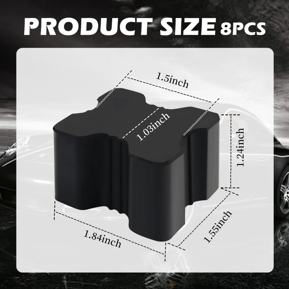 8 قطعة فاصل الربيع لفائف يرفع الربيع 1 "إلى 1.5" الثقيلة المطاط لفائف الربيع الداعم يعزز معدل الينابيع الأمامية والخلفية #2