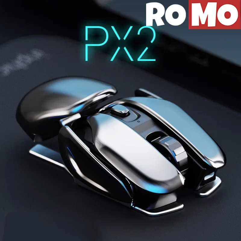 Inphic PX2 Wireless charging Gaming Mouse 1600dpi Silent Aluminum alloy Mouse 3rd gear DPI adjustment Sci-fi style Office Mouse