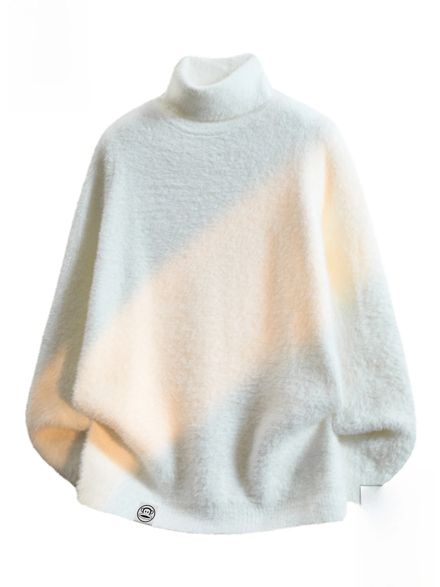 

PaulFrank Men's Lazy Casual Loose Knitted Sweater High Collar Pure Color Spring Faion Urban Sle Comfortable Nylon Top