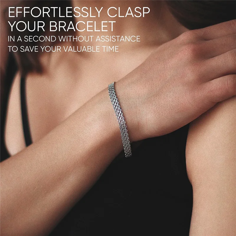 أداة مساعدة السوار AB41-3Pcs - أداة تثبيت للسوار والقلادة والمجوهرات والساعة - مشبك ومساعد المشبك