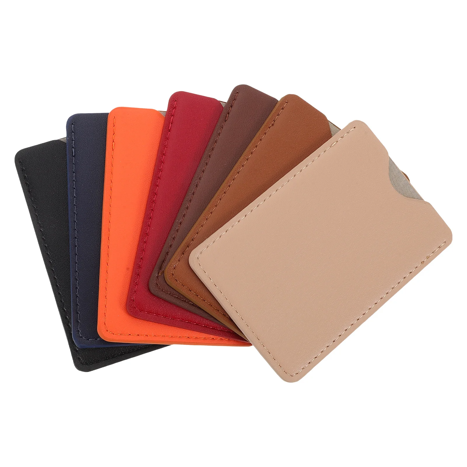 

7Pcs Antitheft Card Protector PU Slim Credit Card Cover Wallet Holder Security Sleeve Badge Holder Id Cards Sleeve