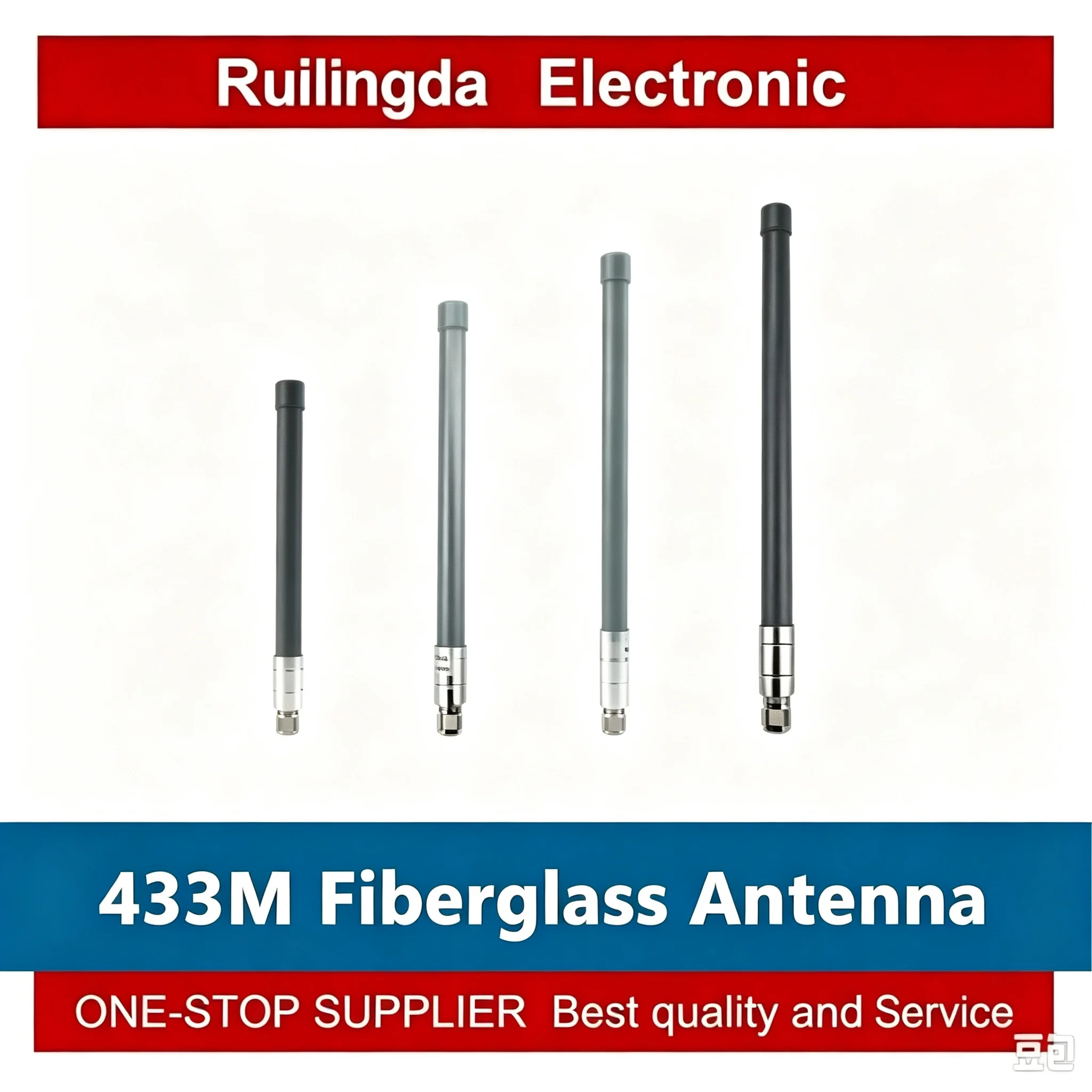TX400-BLG TX433-BLG-20 433MHz Lora Fiberglass Antenna Outdoor N-J Connector High Gain 4-6dBi Waterproof for Router Modem