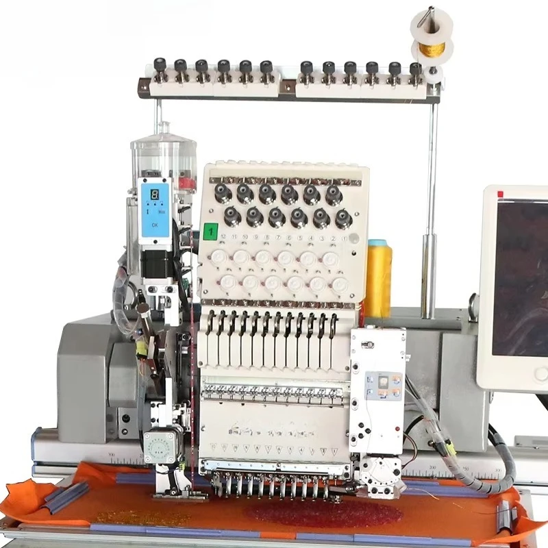 Computer Embroidery Machine Single Head 5-in-1 Digital Computerized Rope Bead Embroidery Sewing Machine Big Discount