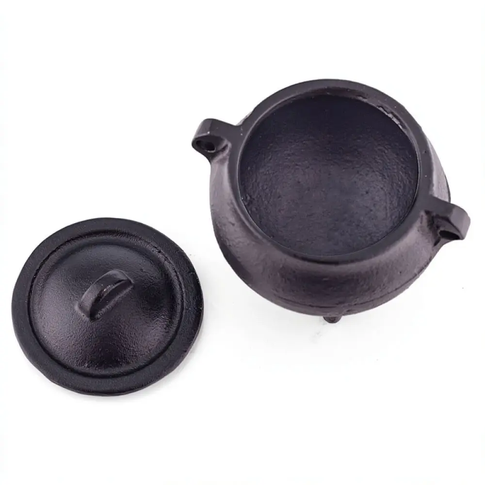 Cast Iron Incense Burner Sage Smudge Pot Essential Oil Wax Melting Bowl Desktop Decoration For Yoga Meditation Home Zen
