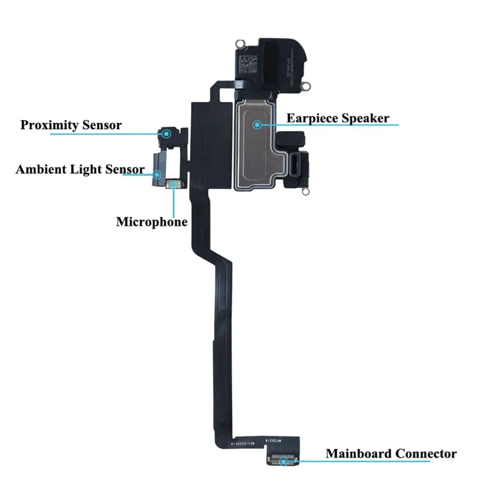 Ear Speaker Flex Cable For iPhone 7 8 Plus X XR XS 11 Pro Max upper Earpiece Speaker  Sound Repair Replacement