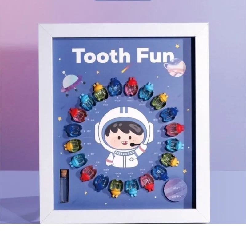 Kids Baby Tooth Storage Box Children's Tooth Commemorative Preservation Collection Bottle Boys/Girls' Tooth Storage Box LH182