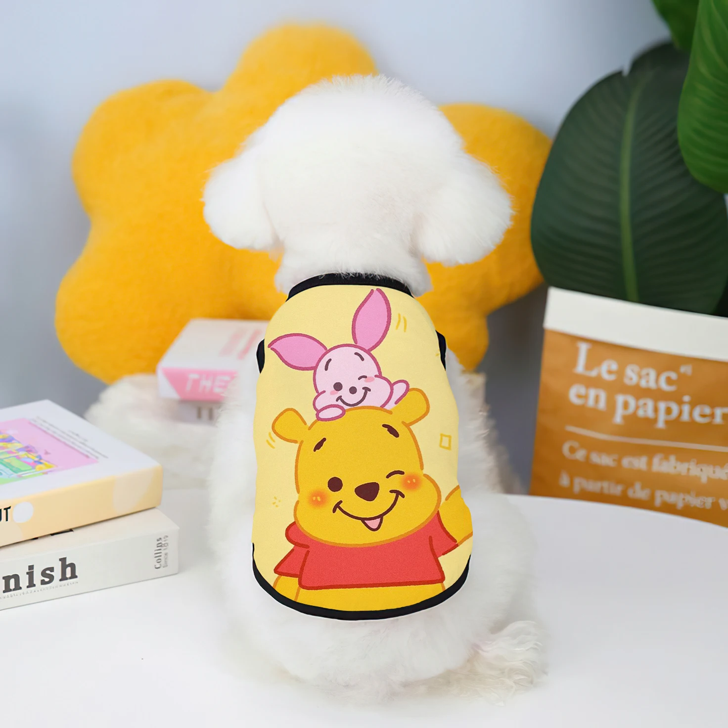 Large pet dogs, pet cat clothing, Winnie the Pooh 3D printing, pet dog clothing, Chihuahua vest products, essential items for ho