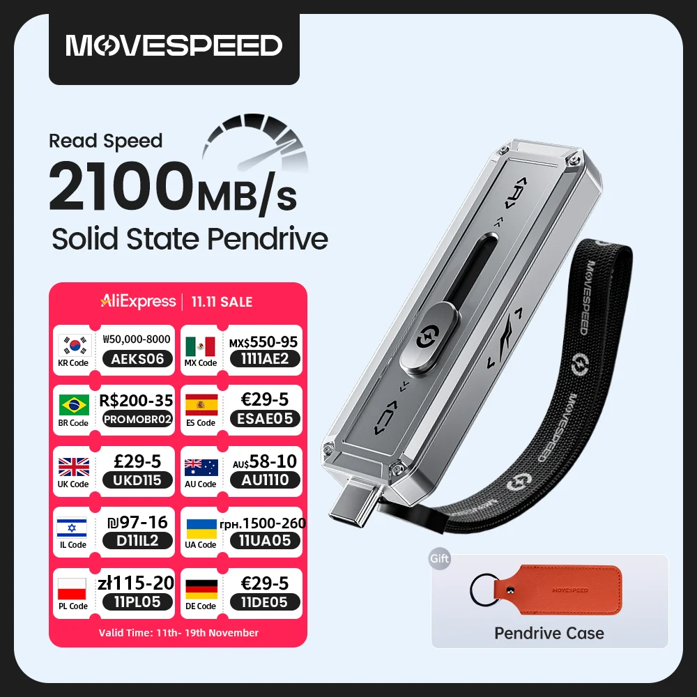 yZ[zMOVESPEED SP20 2100MB/b USBtbVhCu 2TB 1TB USB3.2 Gen 2 Type C \bhXe[gyhCu 512GB 256GB iPhone 15/16 PCΉ