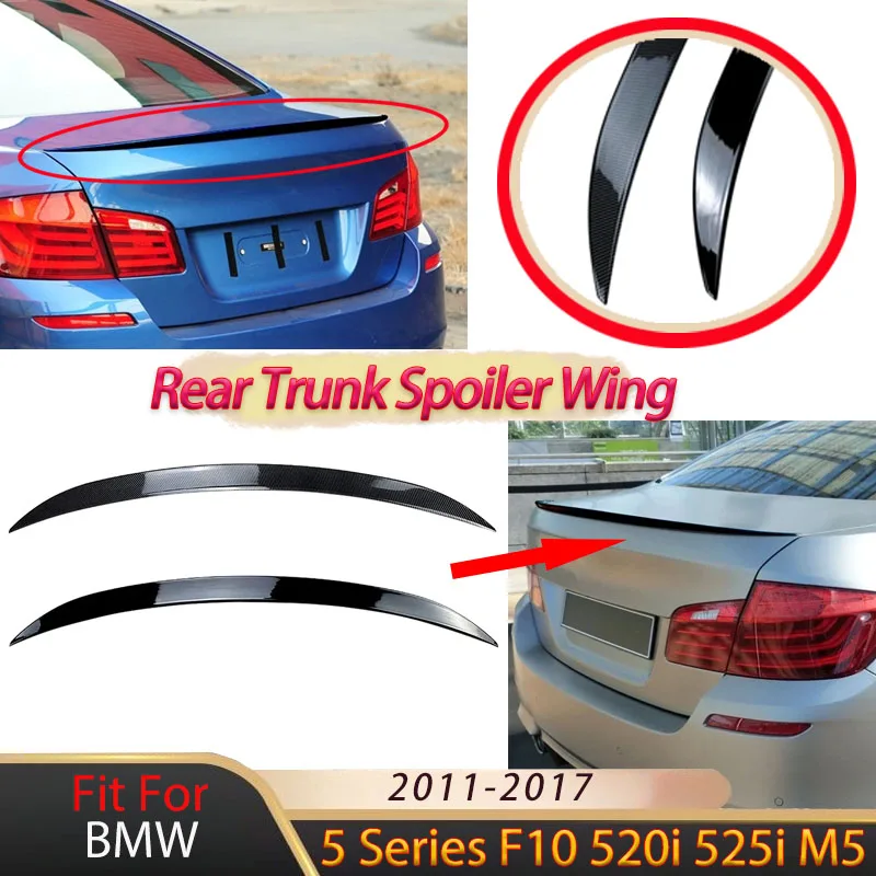 

Car Rear Roof Spoiler Wing Lip for BMW 5 Series M5 F10 520i 525i 2011-2017 Tail Trunk Wing Splitter Airfoil Body Kit Tuning Trim