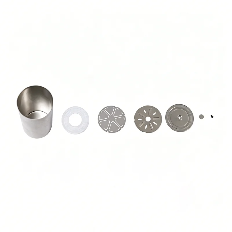 4680 Full Tab Cylindrical Battery Case Kit, Stainless Steel Shell with Collector, Insulator, Cap & Sealing Pin