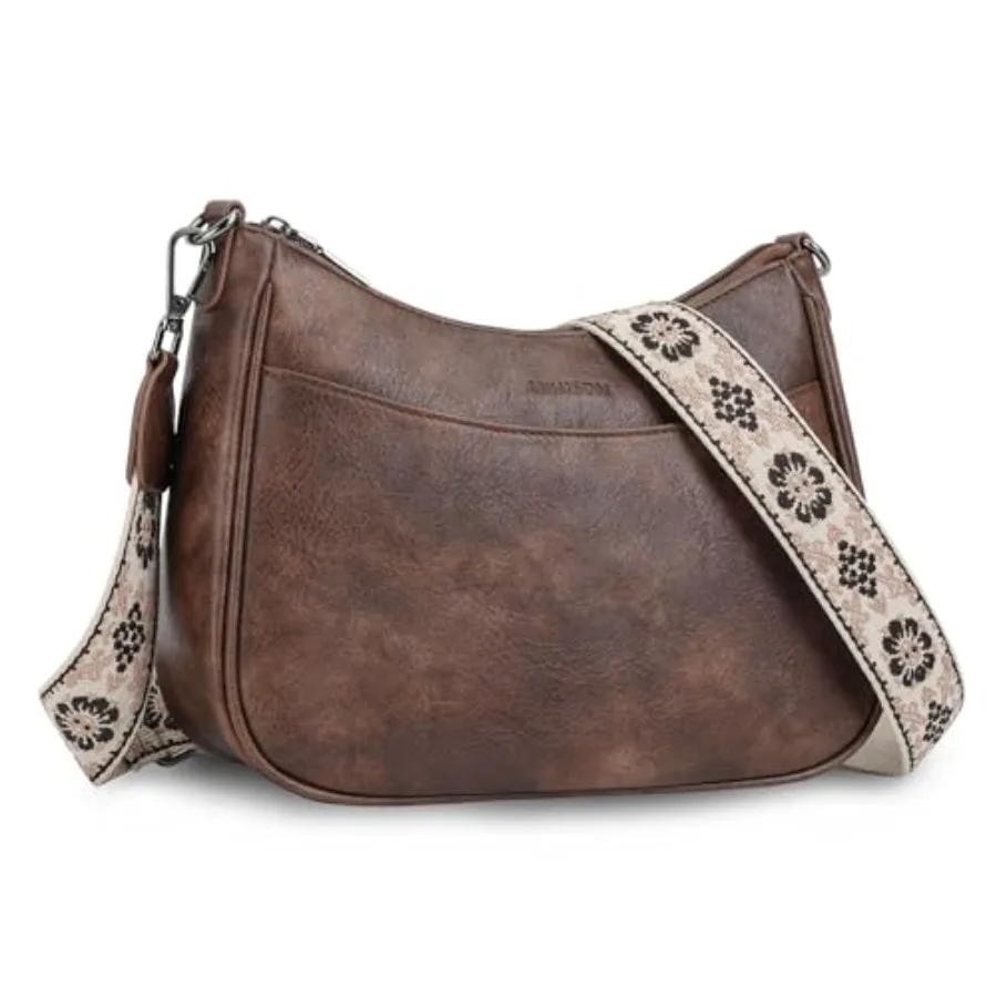 

Trendy Leather Crossbody Purse with Adjustable Strap Women's Shoulder Handbag