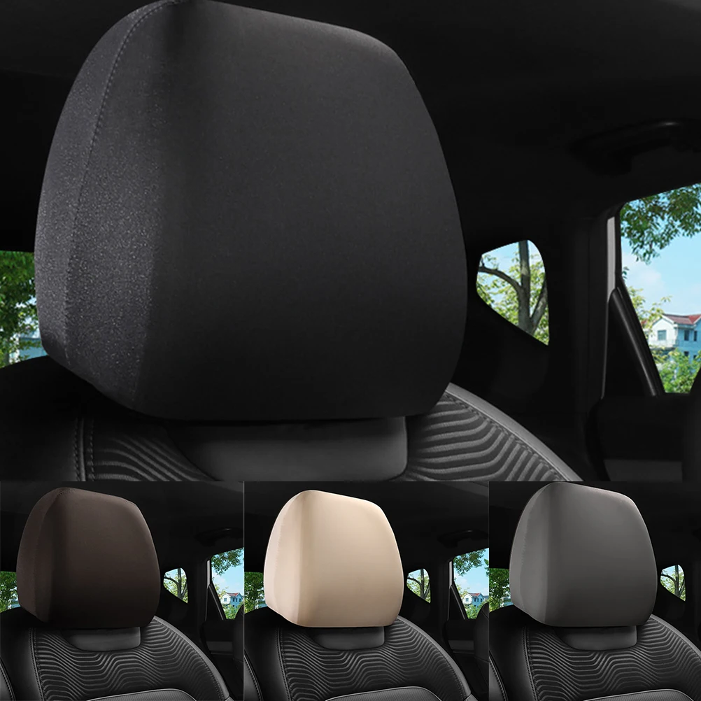 Keep Your Headrests Clean and Fashionable with Black Premium Cloth Headrest Cover for Car  Truck  SUV  and Auto