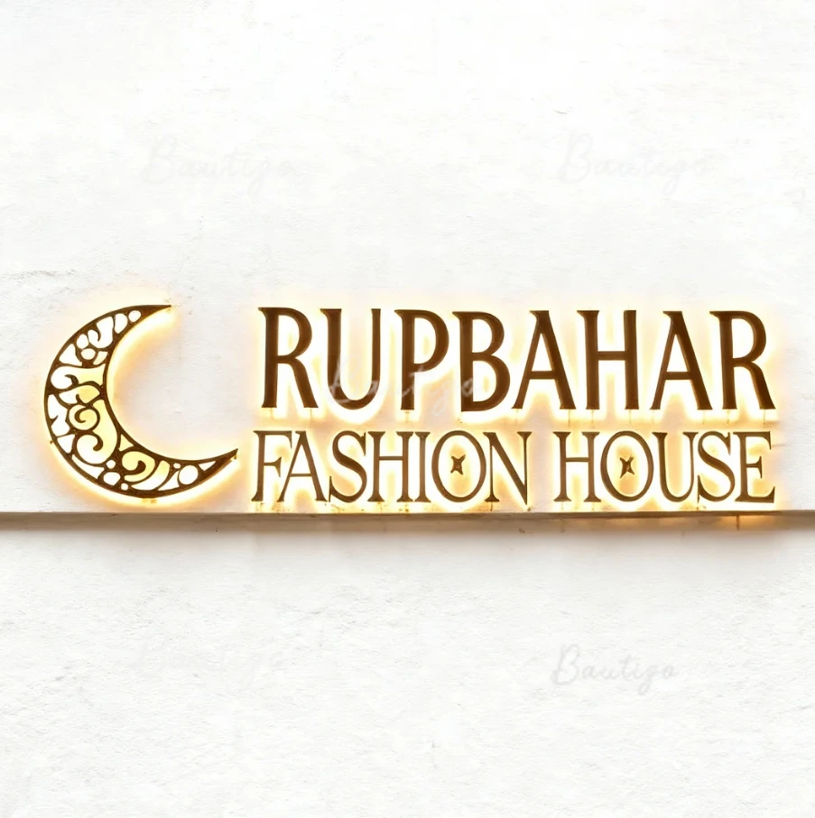 Papan Nama Bisnis 3D Custom Backlit untuk Kotak Lampu LED, Logam, Iklan, Logo Kantor, Neon, Rumah, Bar, Toko Pangkas Rambut, Lampu Gantung, Gadget