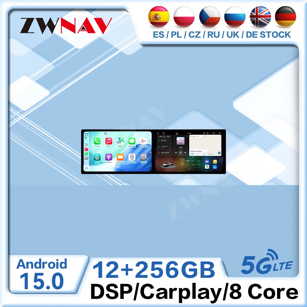 

Dual 10.1 Inch Touch Screen Carplay Car Radio For Volvo S80 2009-2013 Android 15 GPS Navigation Car Multimedia Player Head Unit