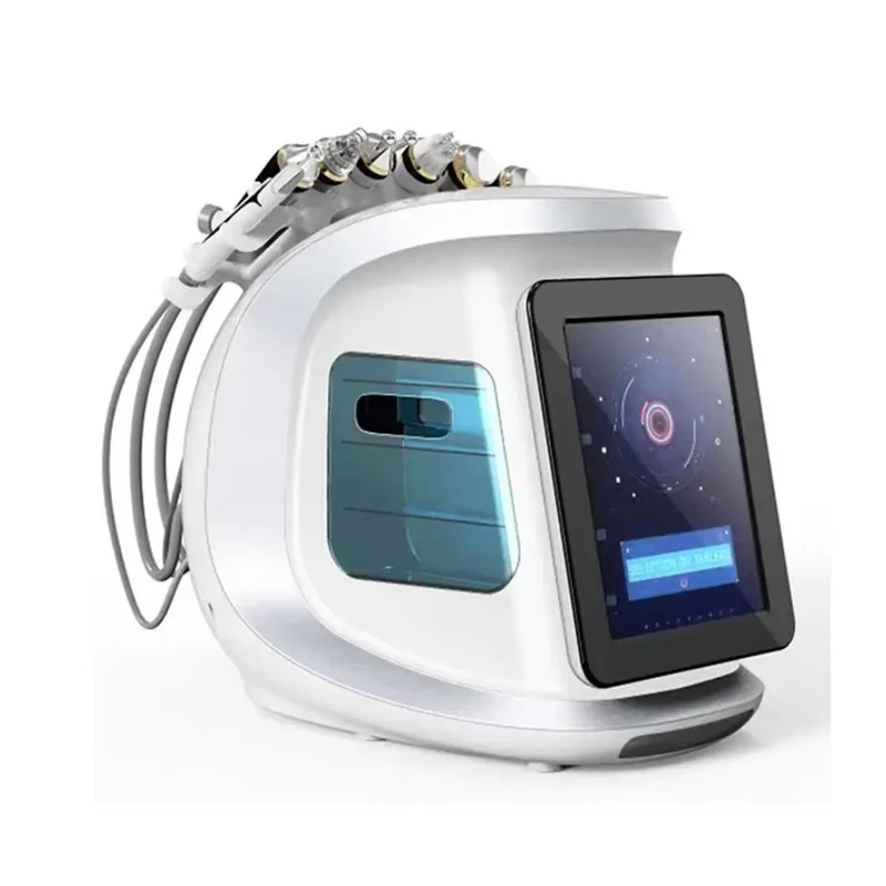 8 w 1 Hydro Facial Machine Peeling wodny Głębokie oczyszczanie Usuwanie zaskórników Inteligentne urządzenie Ice Blue Profesjonalne urządzenie Spa do salonów kosmetycznych