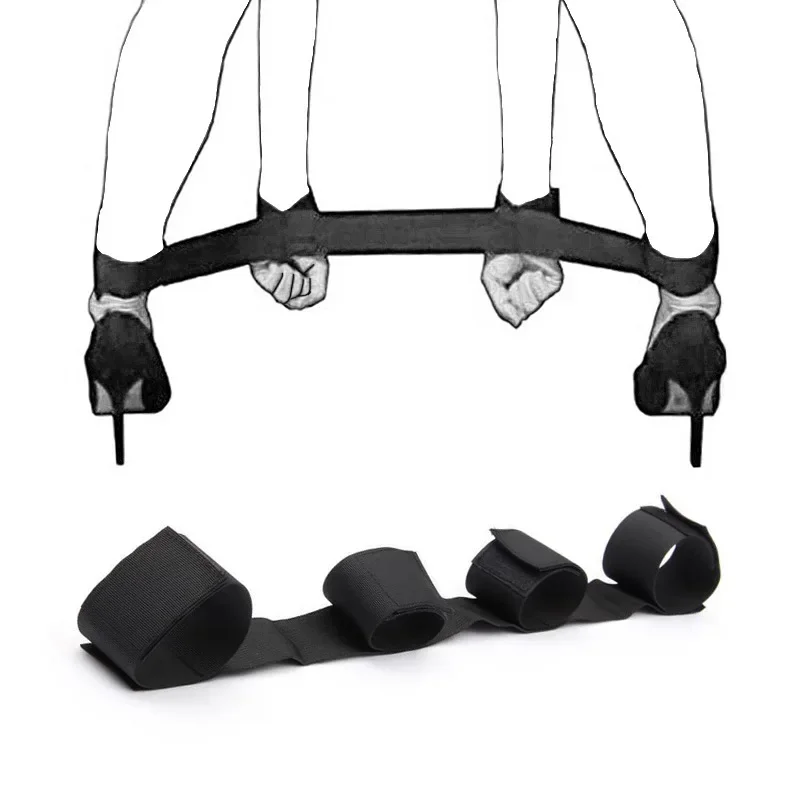Bondage Per Coppie Per Adulti SM Bondage Manette di Ritenuta Del Sesso Strumenti di Schiavo Bdsm Vibratori Polso Alla Caviglia Polsini Gamba Aperta Giocattoli A Mano