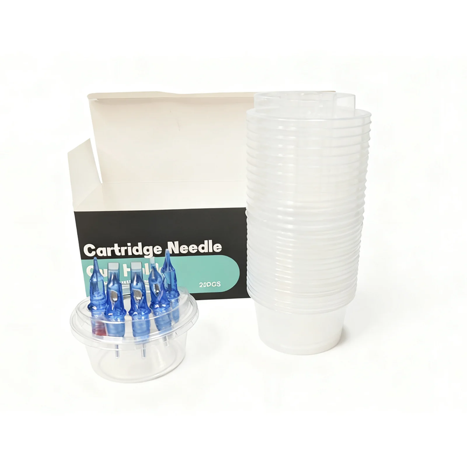 

20pcs/box Tattoo Dip Leak-Proof Rinse Cup High Quality Professional Clean Tip Cartridge Dip Cleaning Cup Tattoo Accessories