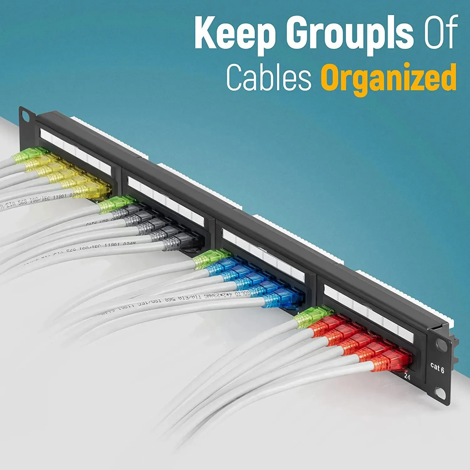 ZoeRax 100-Pack RJ45 Cat6 Pass Through Connector ,Assorted Colors,RJ45 Modular Plugs for Solid or Stranded UTP Network Cable