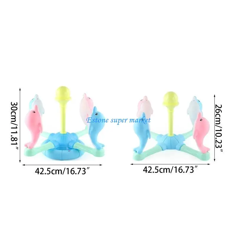 090B Niños lanzando anillo juego Tocos interior Toyos bebé Sensorial Cerebro Sports Desarrollo