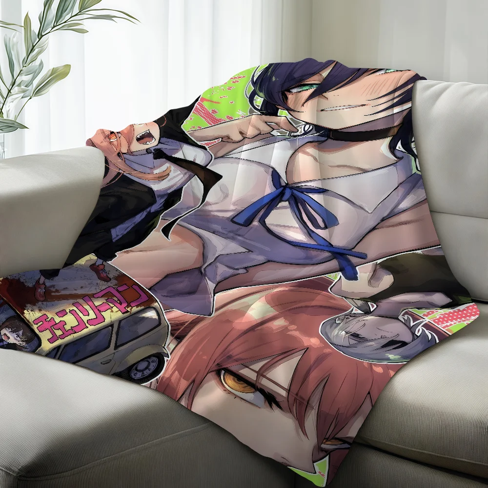 Anime C-CHAINSAW M-MAN Blanket Suitable For Sofas Beds Offices Cars Outdoor Travel An Ideal Gift For Friends Family