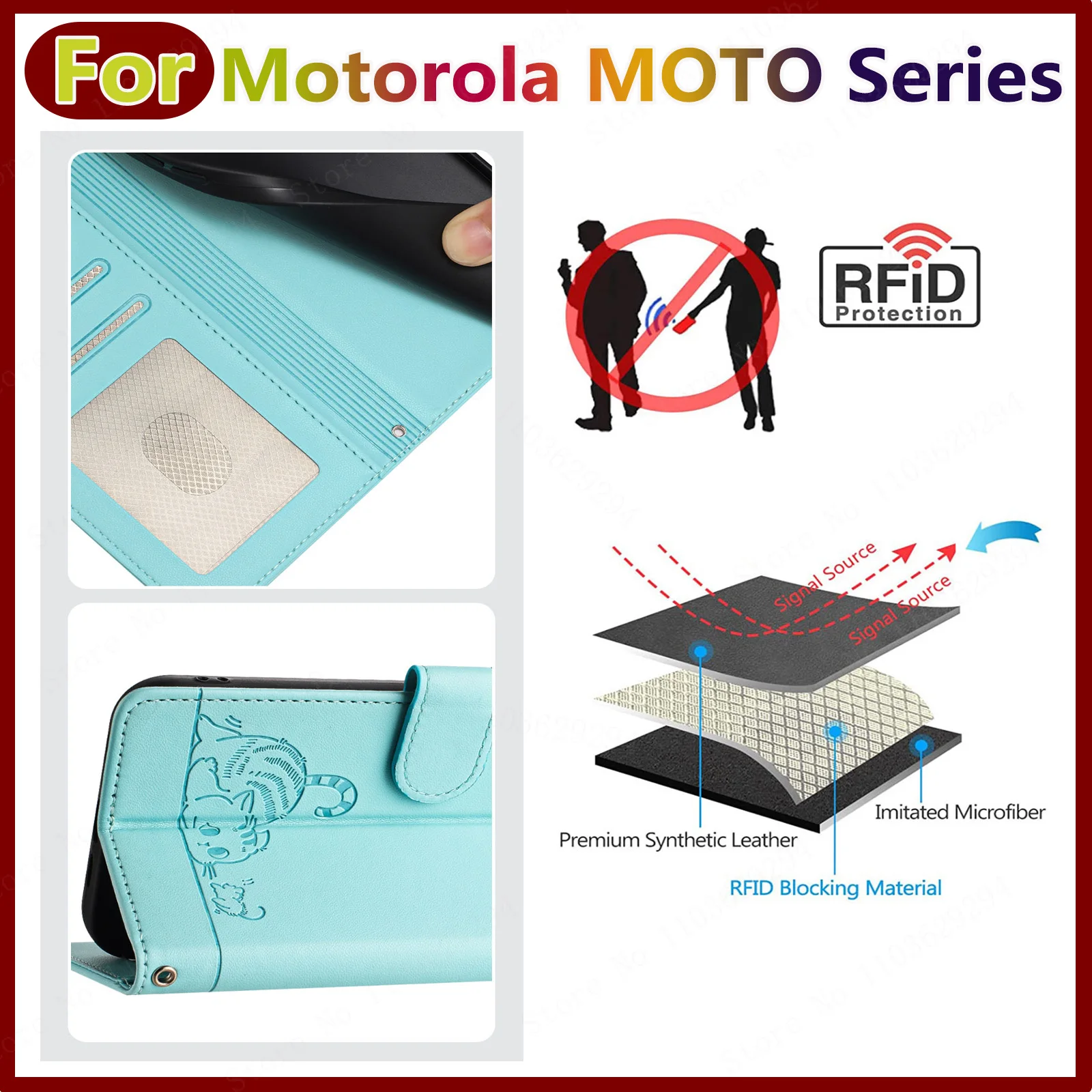 Custodie per Motorola Moto x30 x40 edge 30 40 50 pro e20 e30 e40 e32 e13 custodia per telefono porta carte di credito in pelle Flip Wallet cover