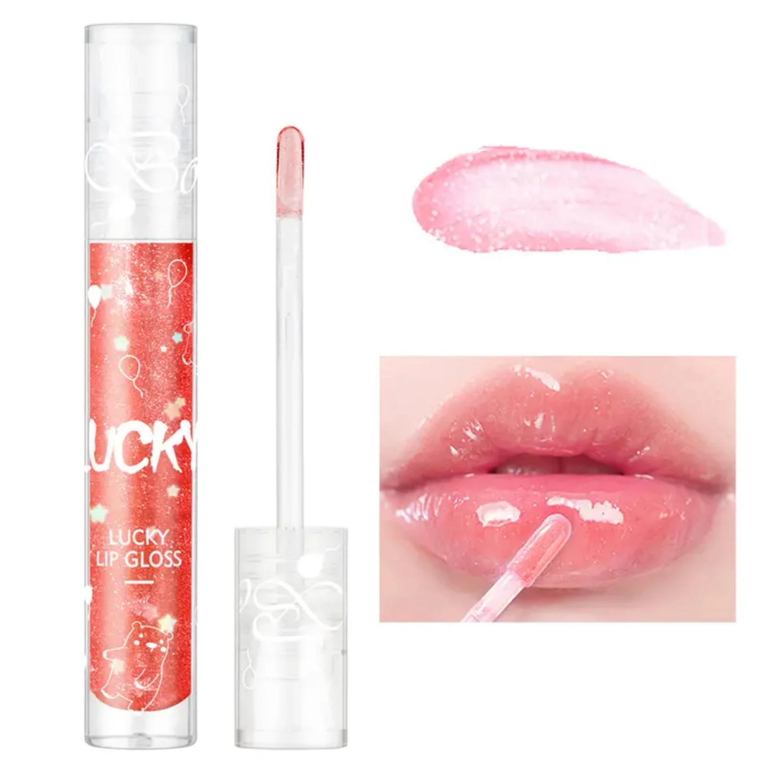 쉬머링 글리터 립 글로스 모이스춰라이징 립 오일, 안티드라이 립 리퀴드 글레이즈 미러