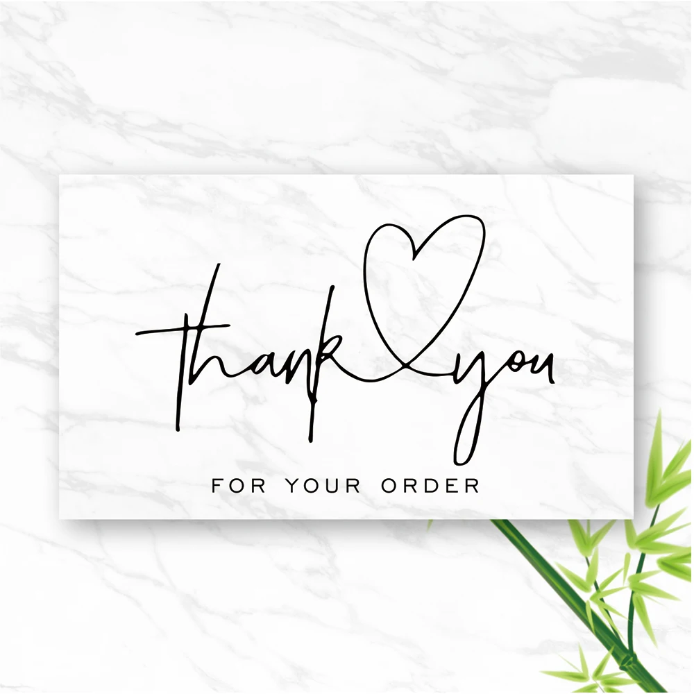 10-30pcs New Thank You Card For Supporting Business Package Decoration 