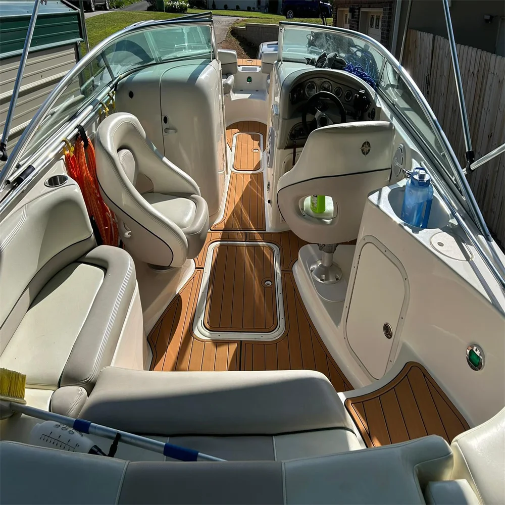 

2004 Chaparral Sunesta 252 Плавательная платформа Кокпита Лодка EVA Тиковая палуба Напольный коврик ty45yhfdn