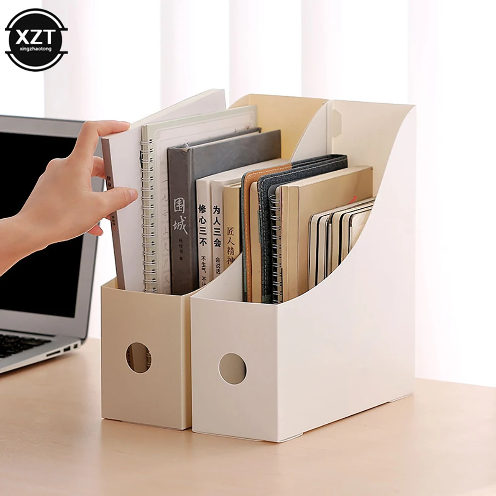 Simple Office Document File Storage Box Folding Desktop Organizer Multi Functional Book Pencil Sundries Storage Box Supplies