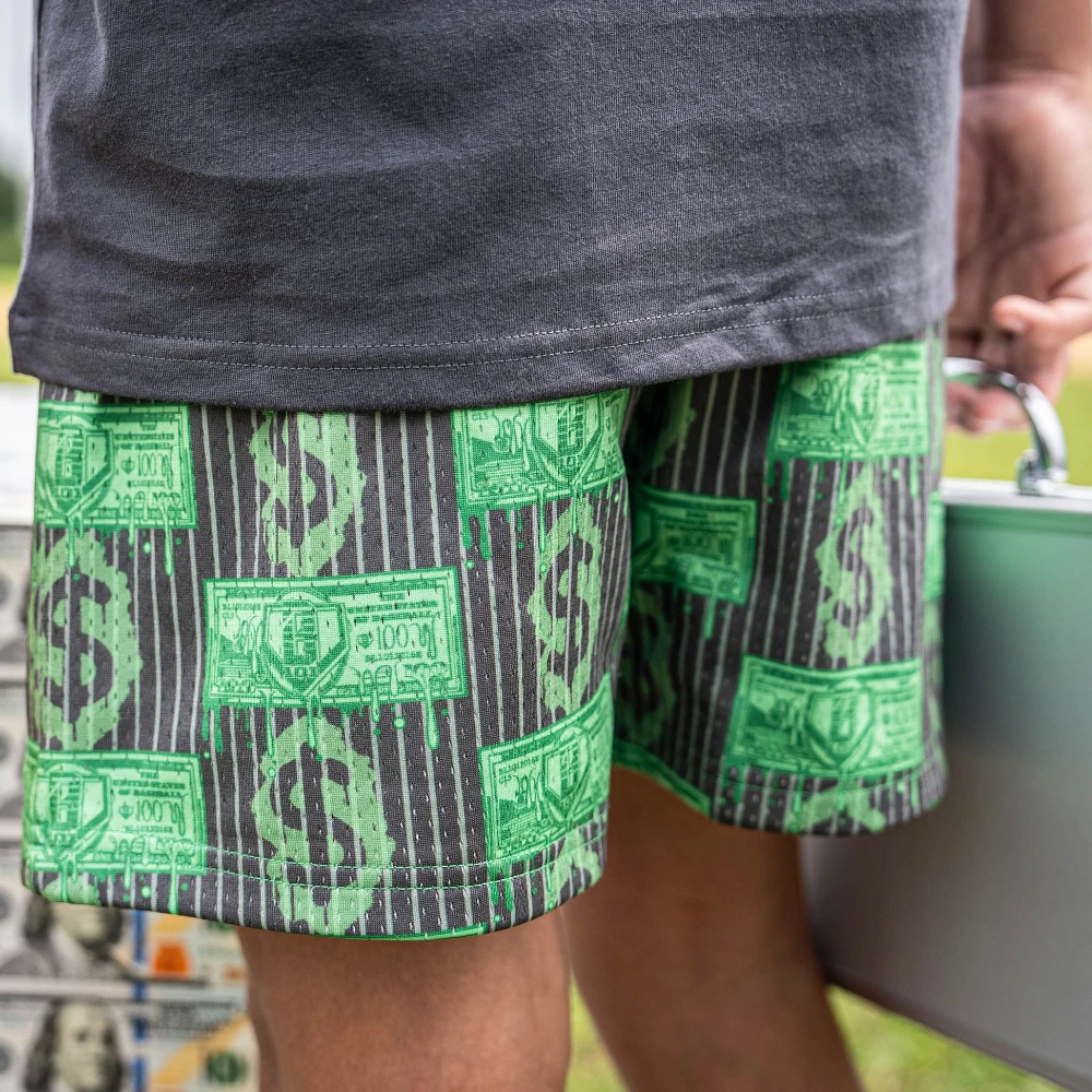 2025 جديد المال المطبوعة الرجال والنساء السراويل غير رسمية للأطفال الغنية بالتنقيط الشباب السراويل البيسبول الحياة 101 السراويل الرياضية #3