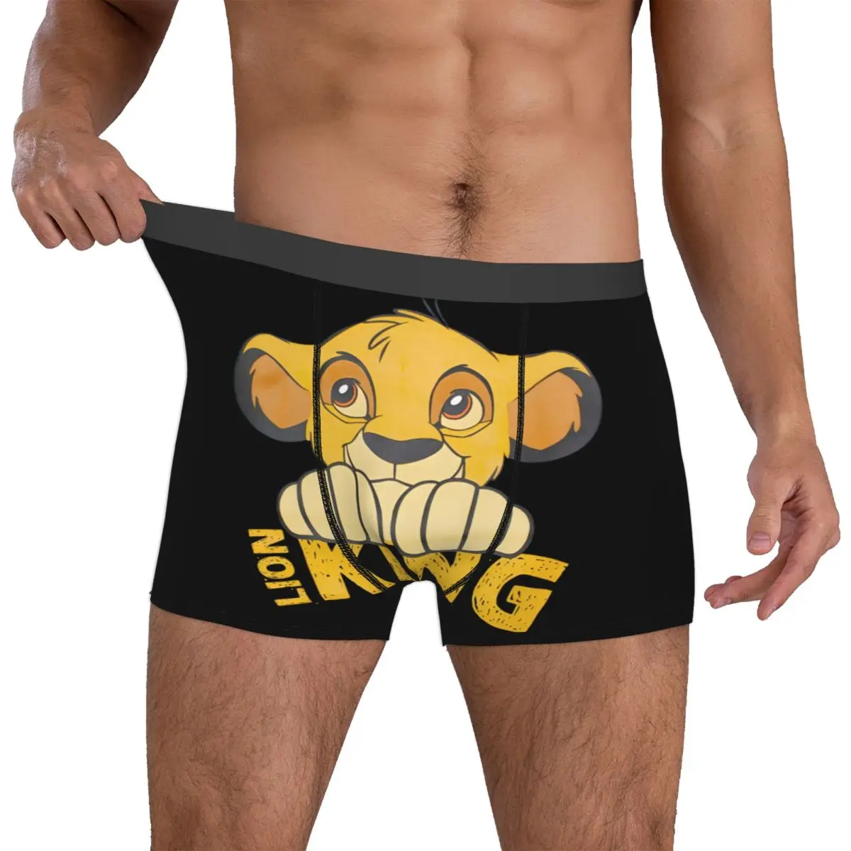 

Мужские трусы-боксеры Custom Liones Anime Kinges, трусы Simba, классное нижнее белье