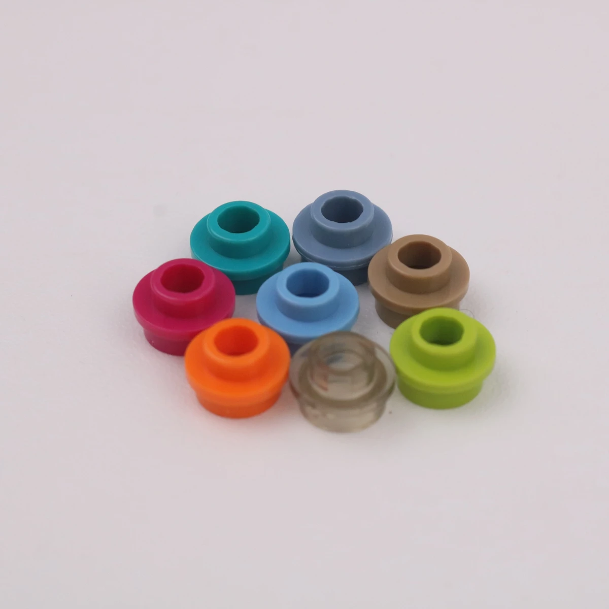 【550+ Pieces】 Compatible With Small Particles 1x1 Perforated MOC Small Round Plates 85861 Pre-assembled DIY Components
