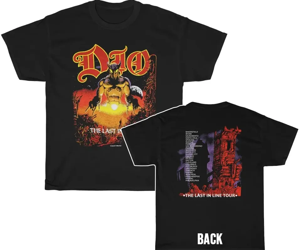 Dio 1984 Last In Line Tour Shirt Double Sided